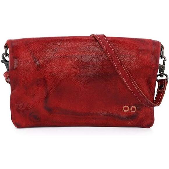 Bed Stu Cadence Crossbody Wallet Red Leather - Picture 1 of 9